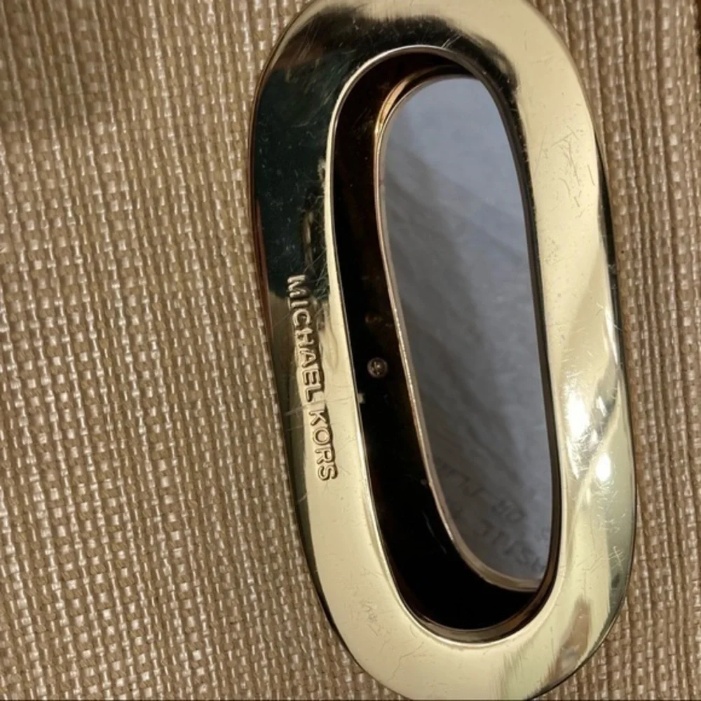 Michael kors wicker clutch bag